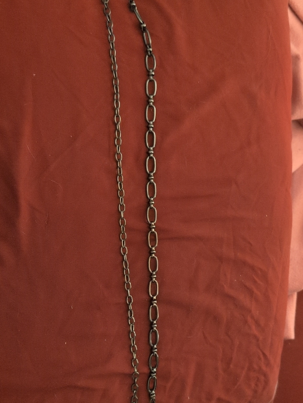 Gunmetal Chain Belt Minimal Industrial Y2K Waist Hip Belt